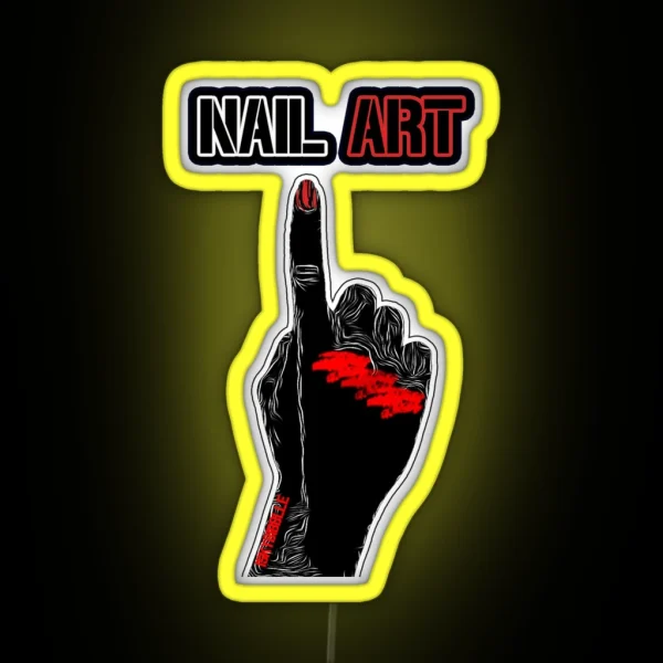 Nail Art Graphic RGB Neon Sign