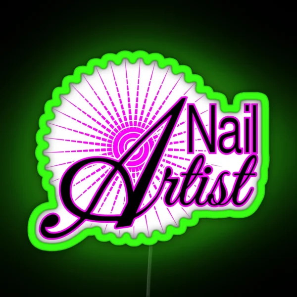 Nail Artist Design Nail Art Nail Tech Nail RGB Neon Sign