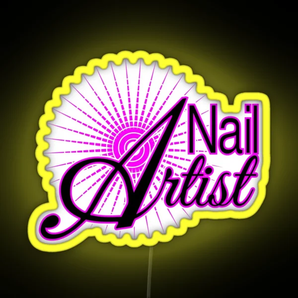 Nail Artist Design Nail Art Nail Tech Nail RGB Neon Sign