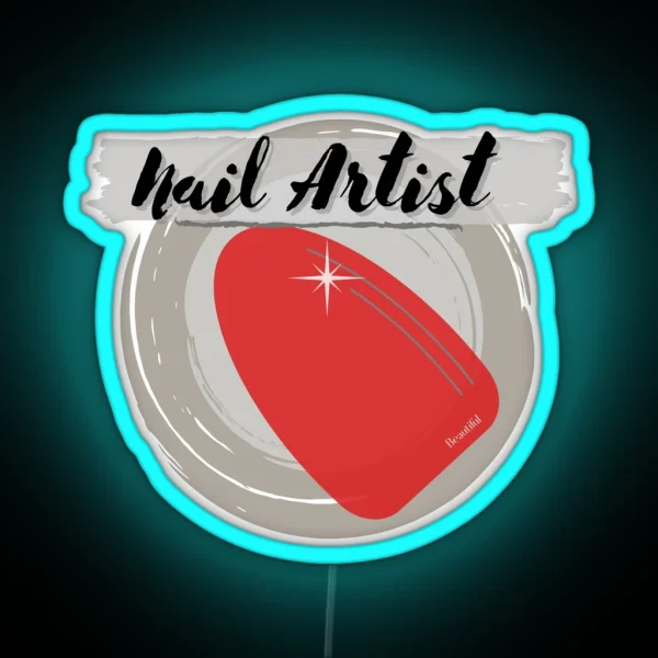 Nail Artist RGB Neon Sign