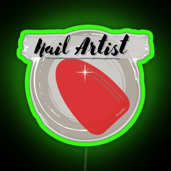 Nail Artist RGB Neon Sign