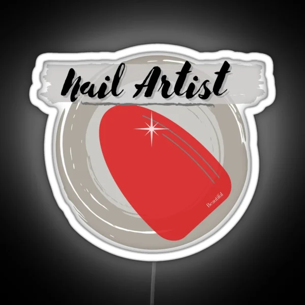 Nail Artist RGB Neon Sign