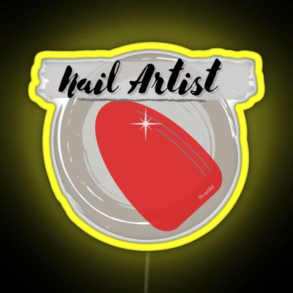 Nail Artist RGB Neon Sign
