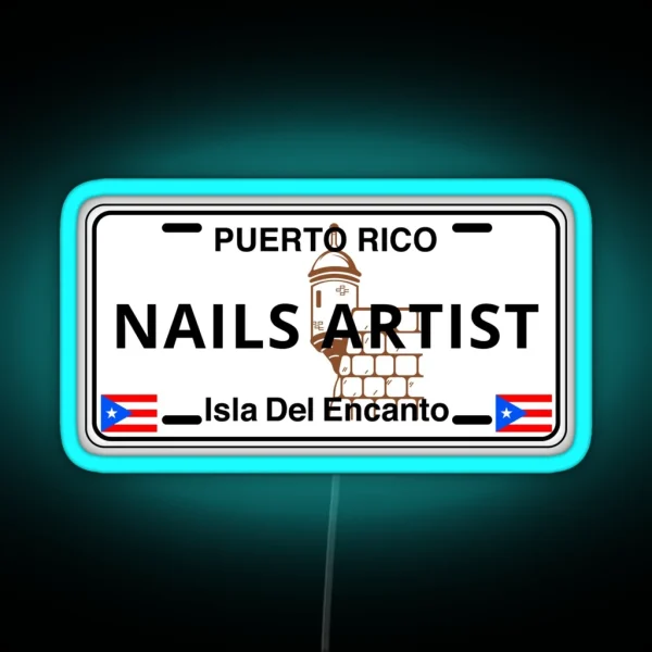 Nail Artist RGB Neon Sign