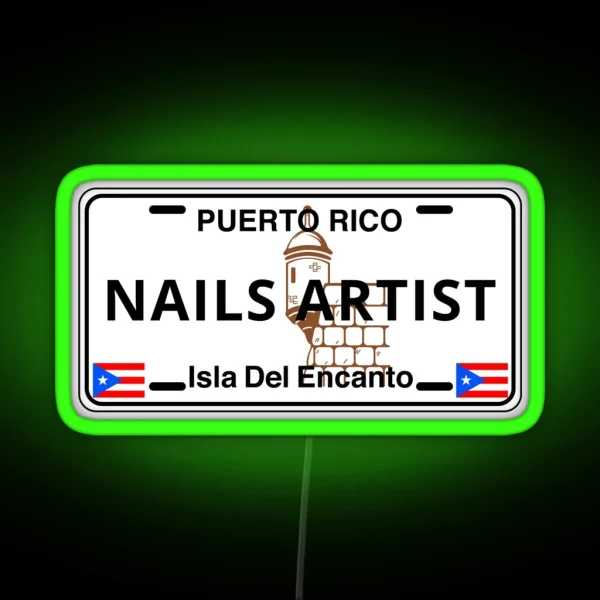 Nail Artist RGB Neon Sign