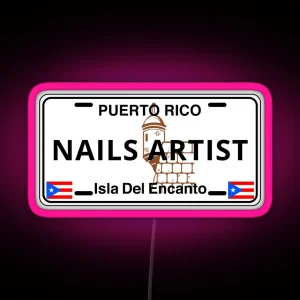 Nail Artist RGB Neon Sign