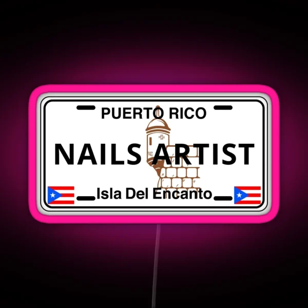 Nail Artist RGB Neon Sign