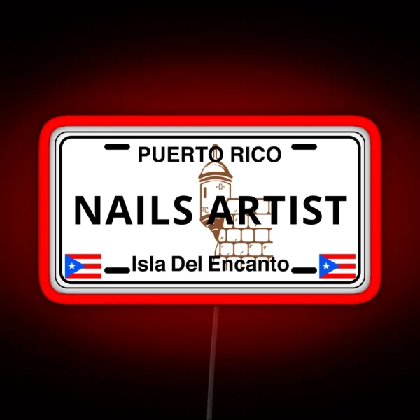 Nail Artist RGB Neon Sign