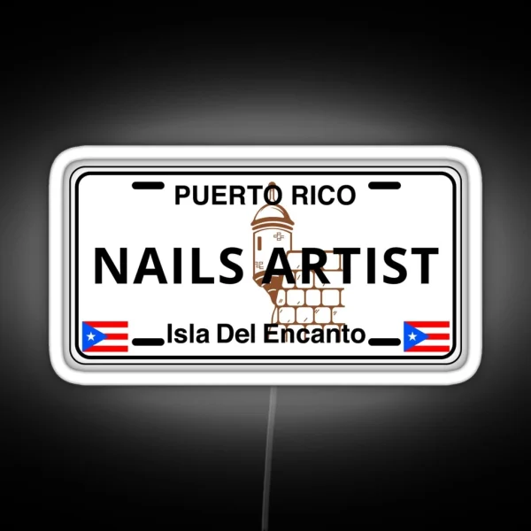 Nail Artist RGB Neon Sign