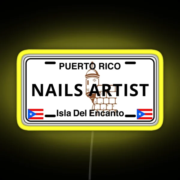 Nail Artist RGB Neon Sign