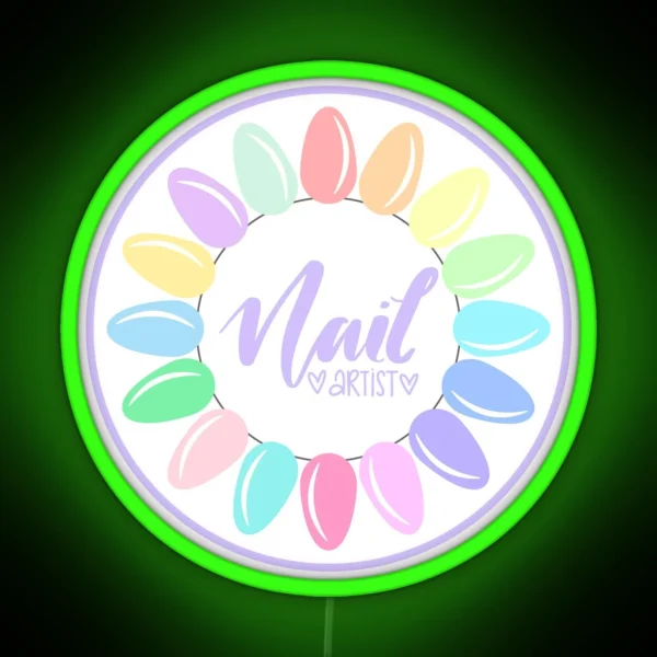 Nail Artist RGB Neon Sign