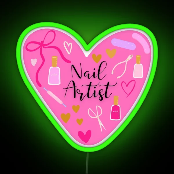 Nail Artist RGB Neon Sign