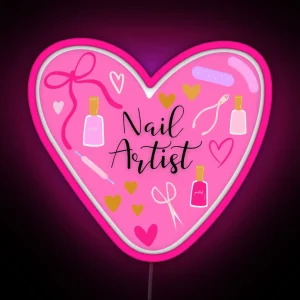 Nail Artist RGB Neon Sign