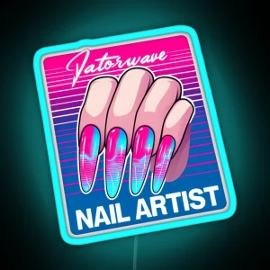Nail Artist RGB Neon Sign