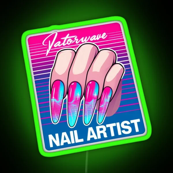 Nail Artist RGB Neon Sign