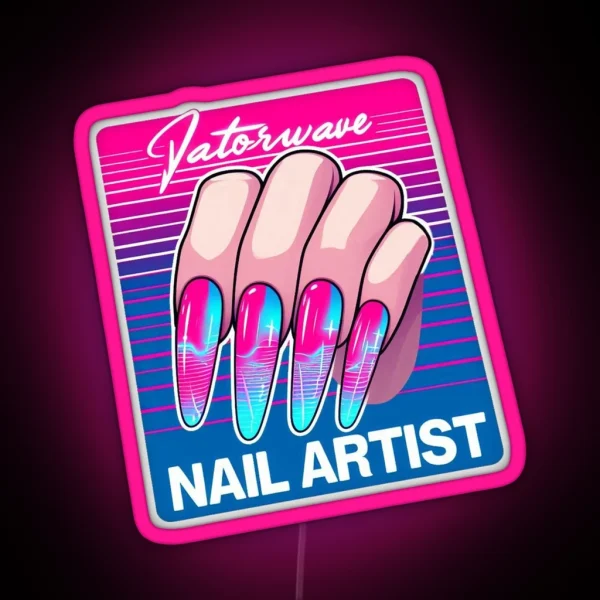 Nail Artist RGB Neon Sign