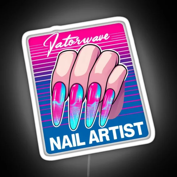 Nail Artist RGB Neon Sign