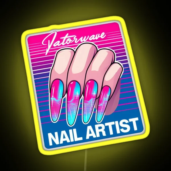 Nail Artist RGB Neon Sign