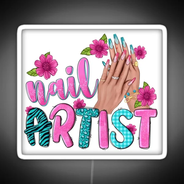 Nail Artist RGB Neon Sign