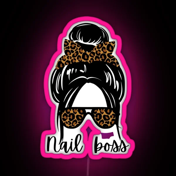 Nail Boss Manicure For Girls And Women RGB Neon Sign