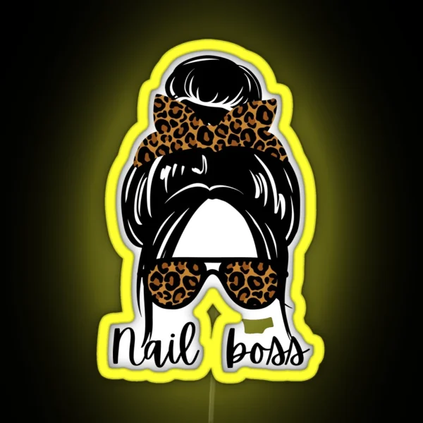 Nail Boss Manicure For Girls And Women RGB Neon Sign