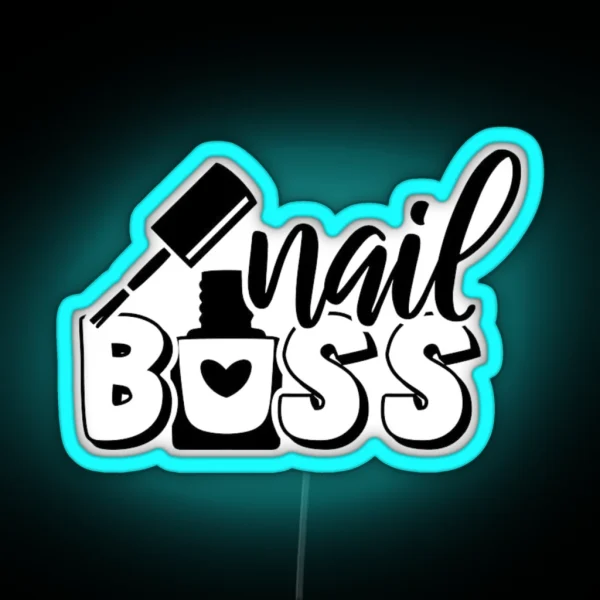 Nail Boss Manicure For Girls And Women RGB Neon Sign