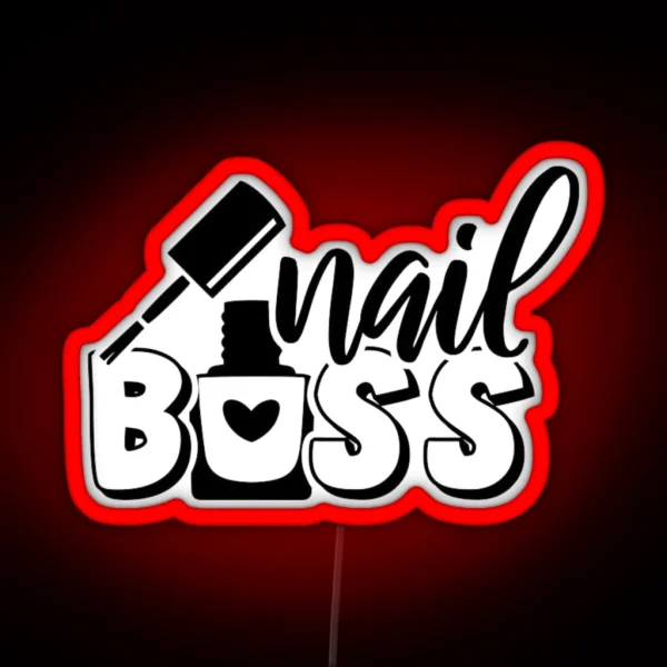 Nail Boss Manicure For Girls And Women RGB Neon Sign