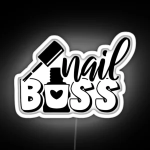 Nail Boss Manicure For Girls And Women RGB Neon Sign