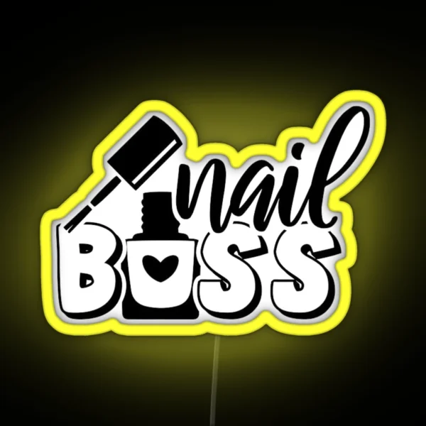 Nail Boss Manicure For Girls And Women RGB Neon Sign