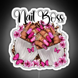 Nail Boss Nail Artist Nail Art RGB Neon Sign