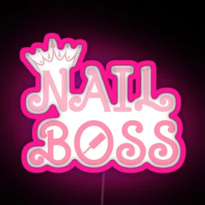 Nail Boss Nail Technician RGB Neon Sign