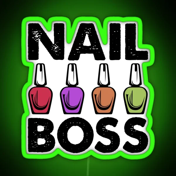 Nail Boss Nail Technician RGB Neon Sign