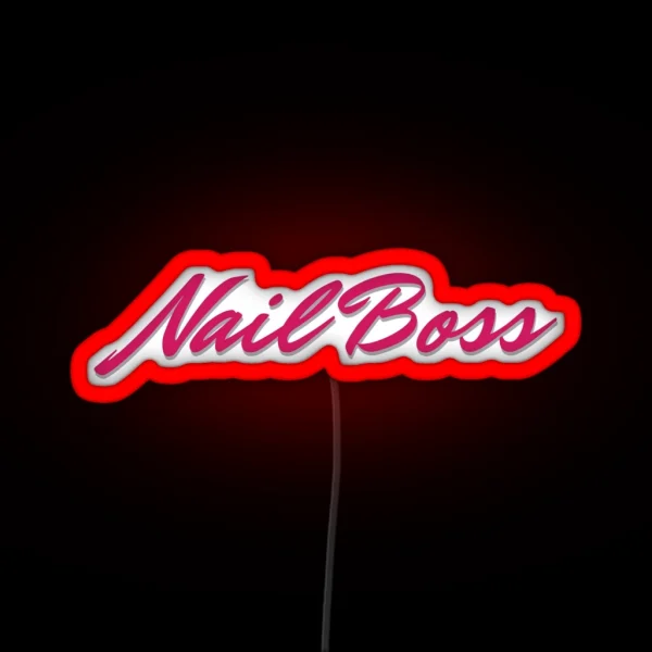 Nail Boss RGB Neon Sign