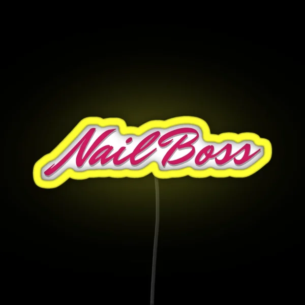 Nail Boss RGB Neon Sign