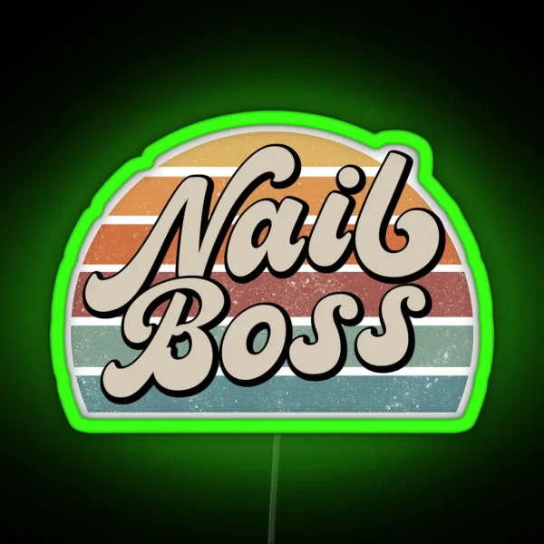 Nail Boss RGB Neon Sign