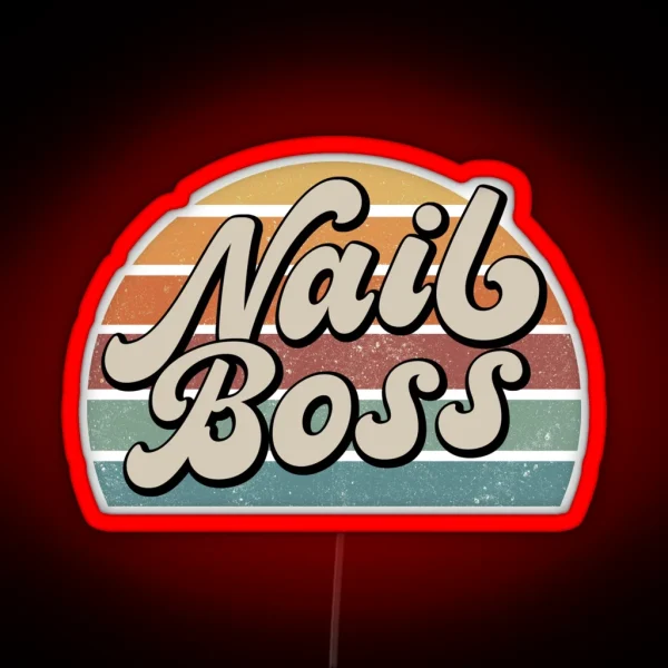 Nail Boss RGB Neon Sign