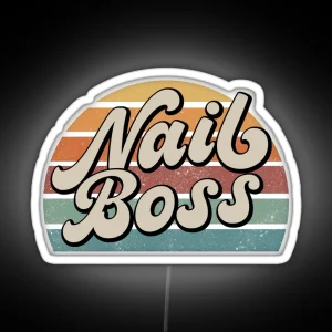 Nail Boss RGB Neon Sign