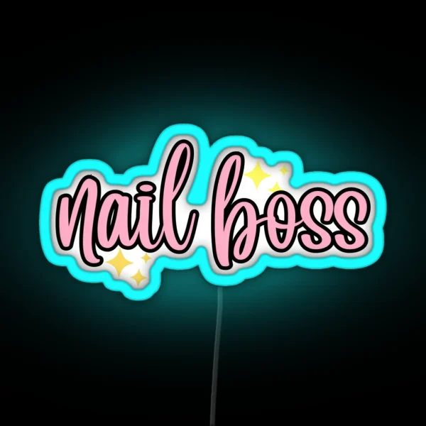 Nail Boss RGB Neon Sign