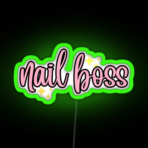 Nail Boss RGB Neon Sign