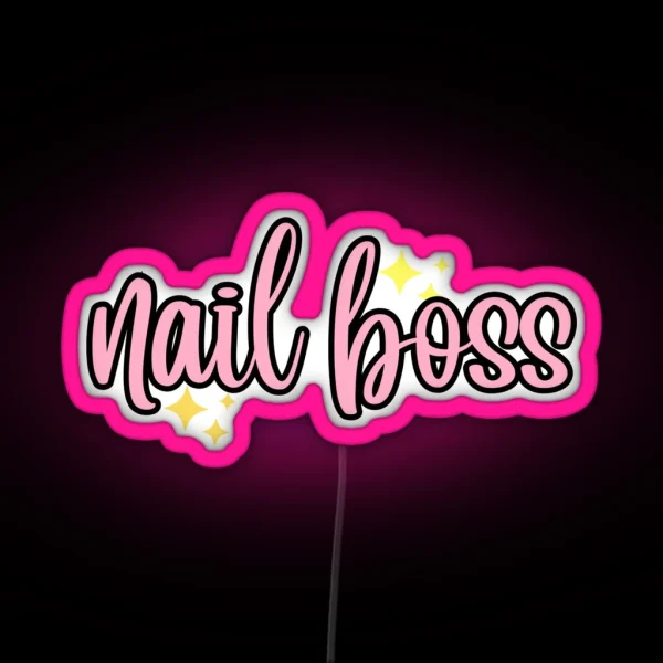 Nail Boss RGB Neon Sign