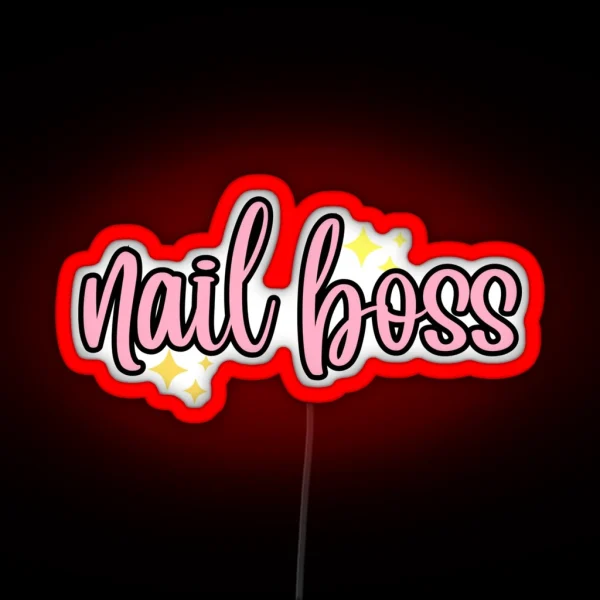 Nail Boss RGB Neon Sign