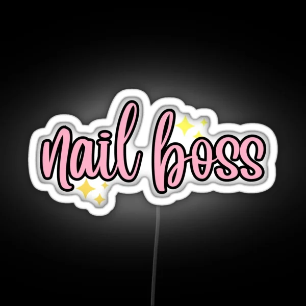 Nail Boss RGB Neon Sign