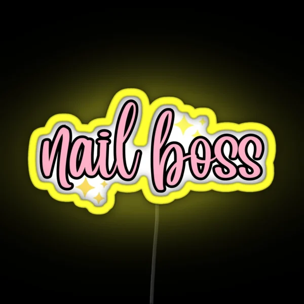 Nail Boss RGB Neon Sign