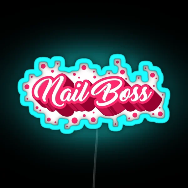 Nail Boss RGB Neon Sign