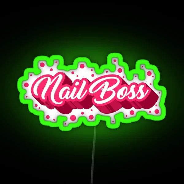 Nail Boss RGB Neon Sign