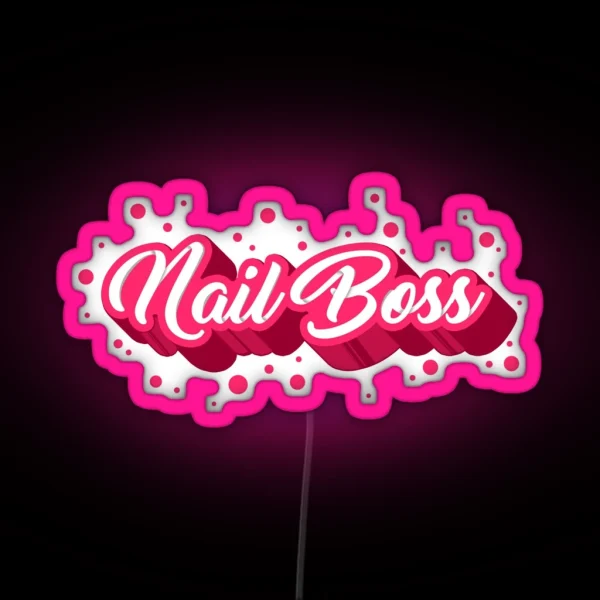 Nail Boss RGB Neon Sign