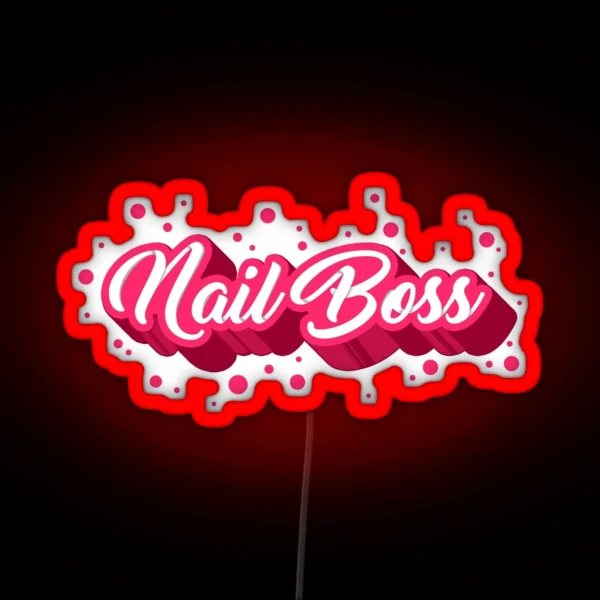 Nail Boss RGB Neon Sign