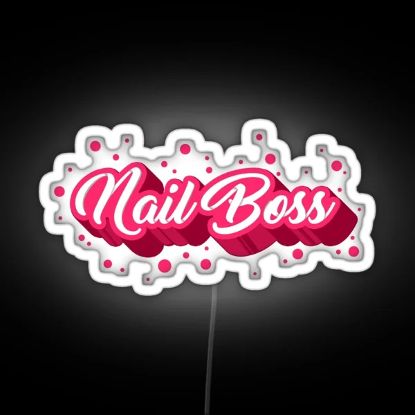 Nail Boss RGB Neon Sign