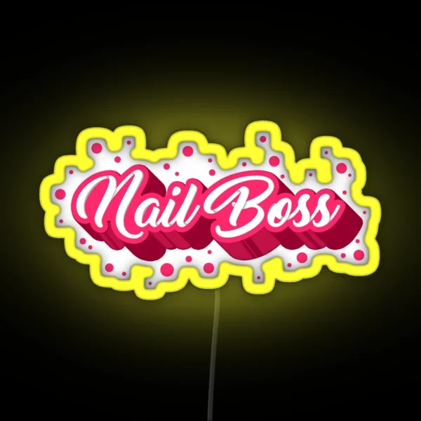 Nail Boss RGB Neon Sign