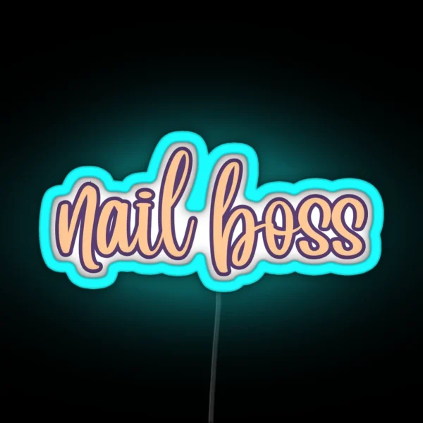 Nail Boss RGB Neon Sign